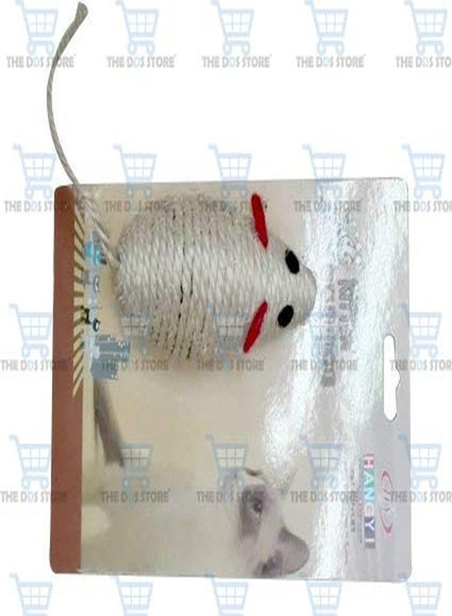 THE DDS STORE Rope Braided Mouse Pet Cat Scratch Chew Toy Teaser Supplies - Image 4